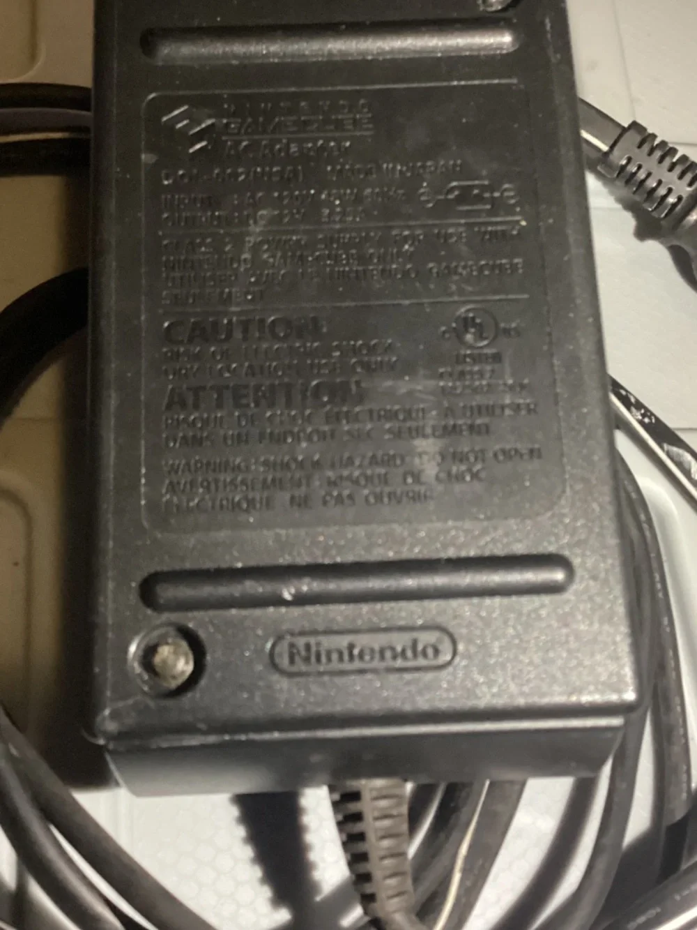 GameCube Power Supply DOL 002 Official OEM Nintendo AC Adapter Tested Works